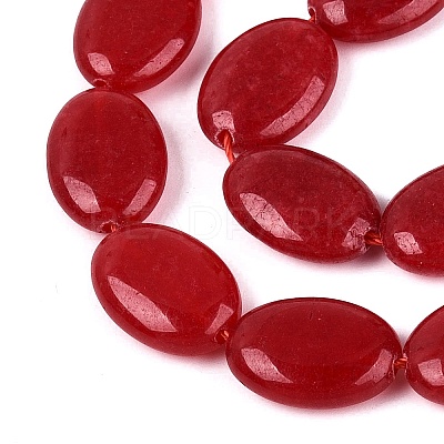 Dyed Natural White Jade Beads Strands G-N370-01A-10-1