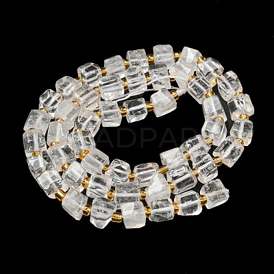 Natural Quartz Crystal Beads Strands G-G053-B15-01A-1