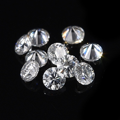 White D Color Round Cut Loose Moissanite Stones RGLA-WH0016-01I-1