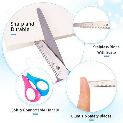 6Pcs 6 Styles Steel Scissors TOOL-TA0001-09-1