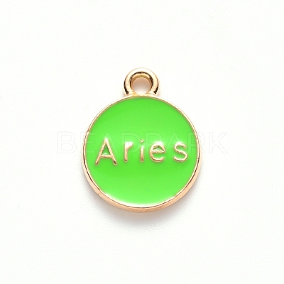 Alloy Enamel Pendants ENAM-S124-01B-06A-1