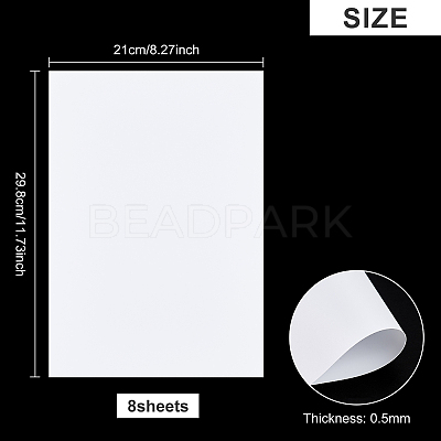 8 Sheets PVC Frame Protective Film Sheets AJEW-BC0001-74B-1