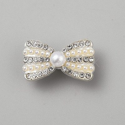 Alloy Rhinestone Shank Buttons BUTT-WH0024-039C-1