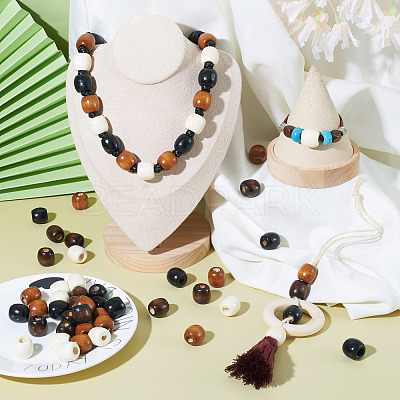 Natural Wood Beads WOOD-CD001-03-LF-1