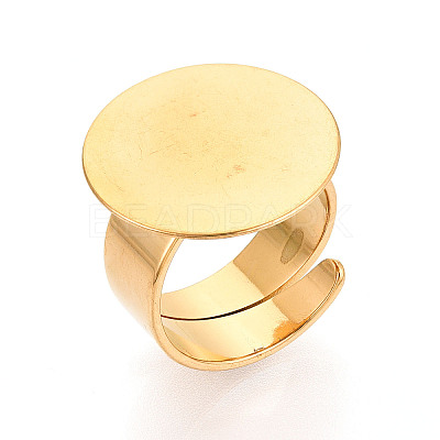 304 Stainless Steel Ring Base Findings STAS-N122-02B-G-1
