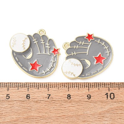 Baseball Alloy Enamel Pendants AL-CBA2679-07D-G01-1