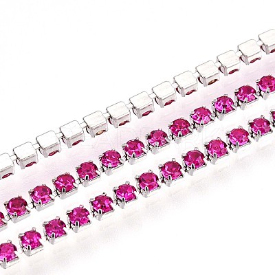 Iron Rhinestone Cup Chains CH-T006-02A-06-1