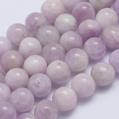 Natural Kunzite Beads Strands G-L478-13-8mm-1