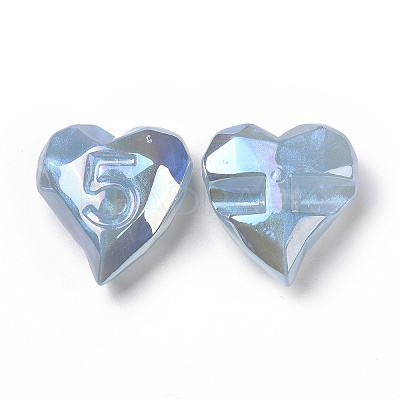 Opaque Acrylic Beads OACR-A010-08A-1