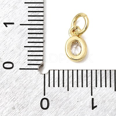 Brass Cubic Zirconia Charms KK-G554-02A-01-1