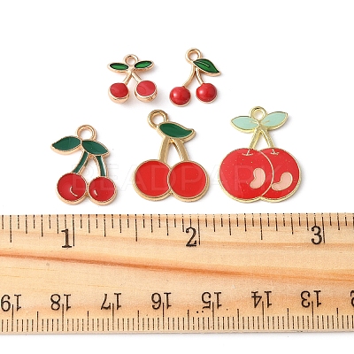38Pcs Alloy Enamel Pendants ENAM-FS0002-71-1