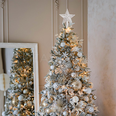 2Pcs 2 Colors Christmas Plastic Big Pendants KY-TA0001-68-1