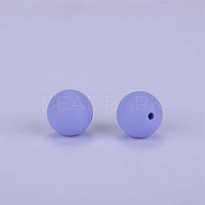 Round Silicone Focal Beads SI-JX0046A-106-1