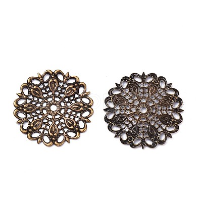 Brass Vintage Filigree Findings LS-KKC-Q006-AB-1