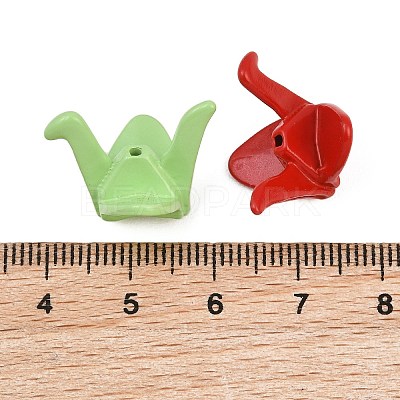 Baking Paint Alloy Beads AL-CBA701E-04-1
