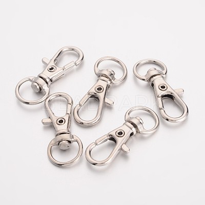 Alloy Swivel D Rings Lobster Claw Clasps X-E548Y-1