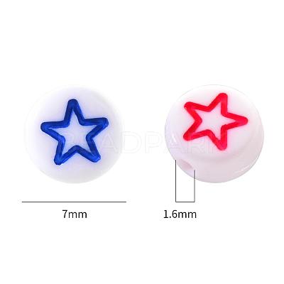 White Opaque Acrylic Beads MACR-YW0001-19E-1