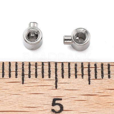 304 Stainless Steel Crimp Beads X-STAS-L216-51P-1