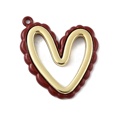 Alloy Pendants with Enamel PALLOY-V005-02D-1