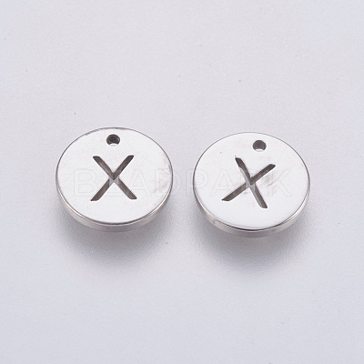 Non-Tarnish 304 Stainless Steel Charms STAS-P225-104P-10-1