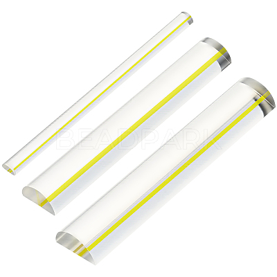3Pcs 3 Styles Transparent Acrylic Magnifying Finder AJEW-BC0010-81A-1