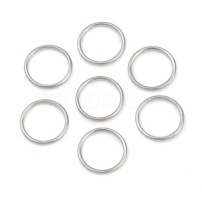 304 Stainless Steel Closed Jump Rings STAS-G393-06P-09-1