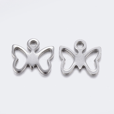 Tarnish Resistant 304 Stainless Steel Charms X-STAS-F159-34P-1