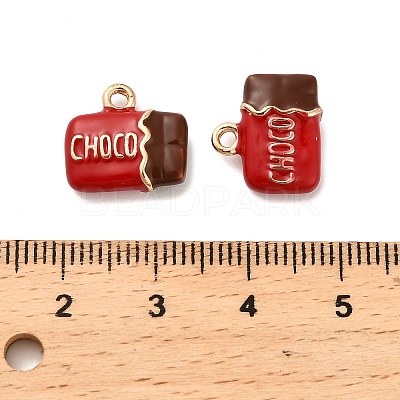 Alloy Enamel Pendants X-PALLOY-R155-01G-02-1