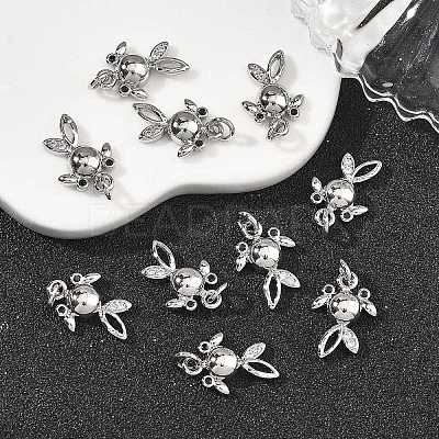 SHEGRACE Brass Cubic Zirconia Charms XGRQ3P039-586P-1