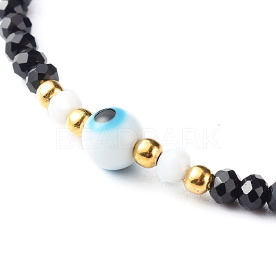 Adjustable Nylon Thread Braided Bead Bracelet BJEW-JB06441-01-1