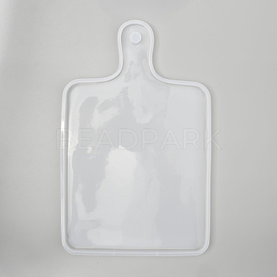 Rectangle Handle Dinner Plate Silicone Molds X-DIY-L021-54-1