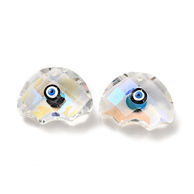 Transparent Glass Pendants GLAA-F121-06B-1