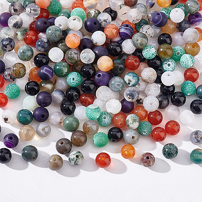 220Pcs 11 Styles Natural Gemstone Beads G-AR0004-95-1