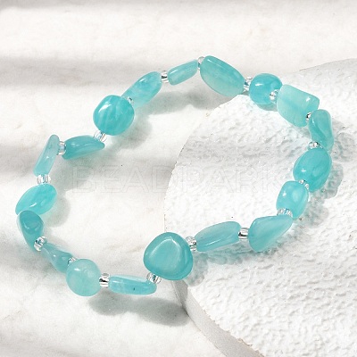 Natural Amazonite Beads Bracelets GG-CBA05D5-02B-07A-1