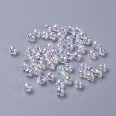 Eco-Friendly Transparent Acrylic Beads PL732-2-1