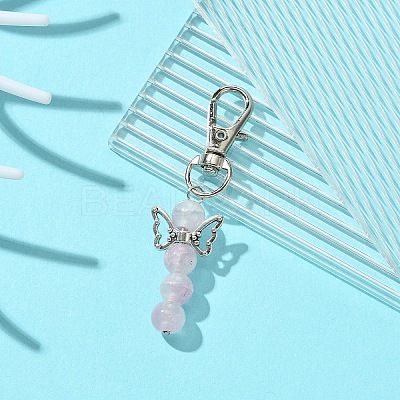 Angel Glass Pendant Decorations HJEW-YW00009-06-1
