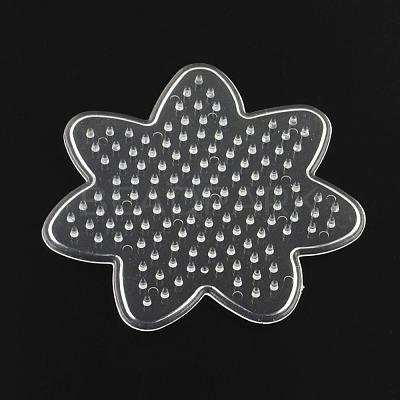 Flower ABC Plastic Pegboards used for 5x5mm DIY Fuse Beads DIY-Q009-15-1