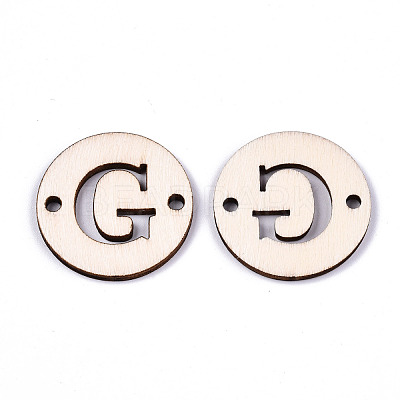 Unfinished Natural Poplar Wood Links Connectors WOOD-S045-140B-01G-1