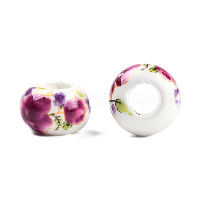Handmade Porcelain European Beads CF262Y-1
