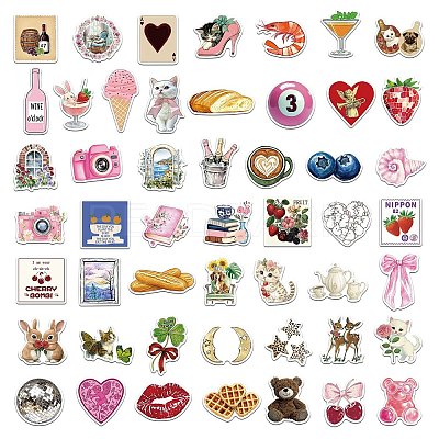 50Pcs Millennium Storm PVC Sticker Labels STIC-E006-03-1