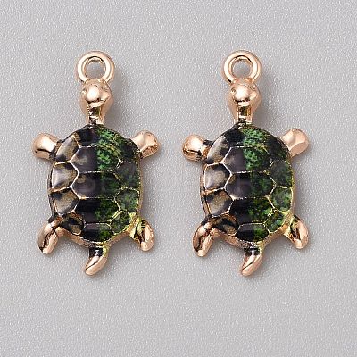 Alloy Enamel Pendants FIND-CJC0027-01G-11-1