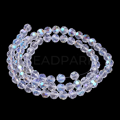 Electroplate Glass Beads Strands EGLA-J042-8mm-AB03-1
