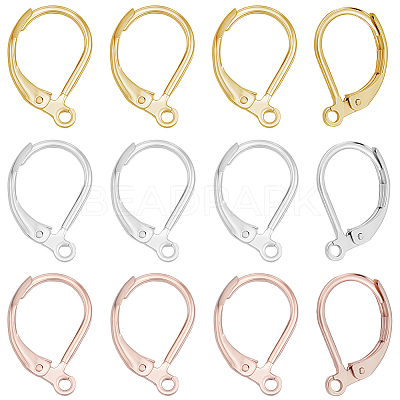 60Pcs 3 Styles 304 Stainless Steel Leverback Earring Findings STAS-BBC0008-30E-1