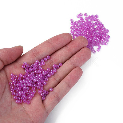 6/0 Imitation Jade Glass Seed Beads X1-SEED-N004-006-03-1