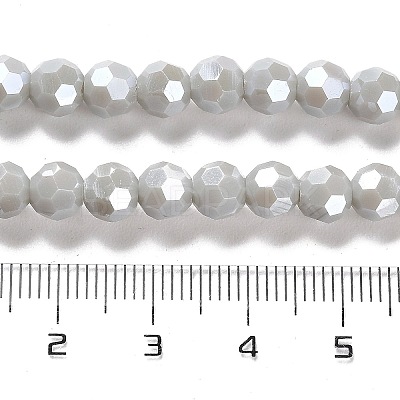 Electroplate Opaque Glass Beads Strands LS-EGLA-A035-P6mm-A22-1