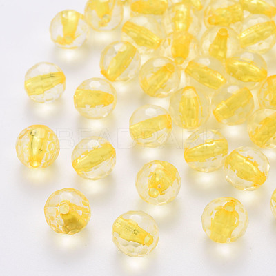 Transparent Acrylic Beads TACR-S154-10A-81-1