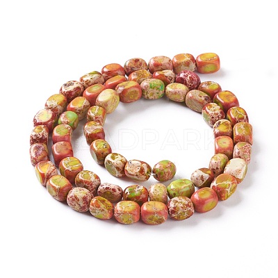 Natural Regalite/Imperial Jasper/Sea Sediment Jasper Beads Strands G-Z008-01C-1