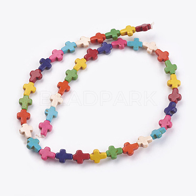 Synthetic Turquoise Beads Strands TURQ-G112-8x10mm-11-1