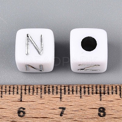 Opaque Acrylic Beads SACR-T035-03N-1