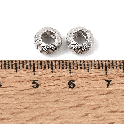 925 Sterling Silver Micro Pave Clear Cubic Zirconia European Beads SE-CBAF1B2-10P-1